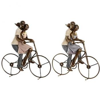 Figura Decorativa DKD Home Decor 24,5 x 10 x 25,5 cm Multicolor Pareja (2 Unidades) Vinilo Estándar