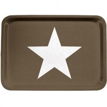 Aramis Decor - Bandeja Fibra Taupe Estrella 40,2X29-Blan