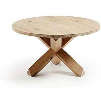 Kave Home - Mesa de Centro Lotus Ø 65 cm Madera