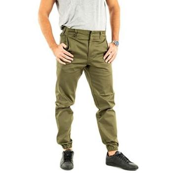Dickies Pantalones Jogger Verde Twill con Bolsillos Laterales y Traseros