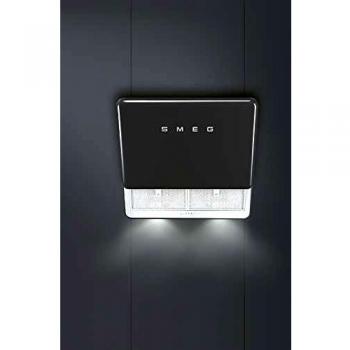 Campana Extractora de Cocina SMEG KFAB75BL, 75cm, Color Negro, Eficiencia Energética A+