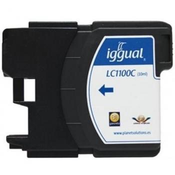 Iggual Brother LC1100C - Cartucho reciclado, color cian
