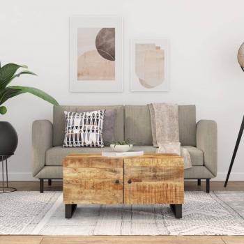 vidaXL Coffee Table 80x50x40 cm Solid Wood Mango & Engineered Wood