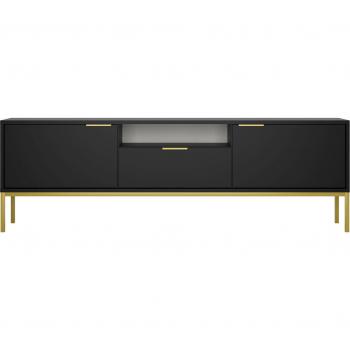 Mueble TV 175 cm Seattle Negro Estratificado