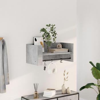 Estante de pared de madera de ingeniería 70,5x35x30,5 cm en colores Blanco, Negro y Roble Sonoma - Mueble de Almacenaje Estantería para Oficina, Estudio y Dormitorio - Librería/M