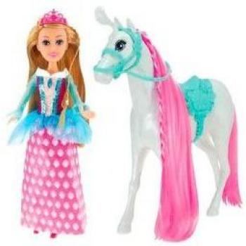 Muñeca Sparkle Girlz con caballo y luz 27 cm + 3 años