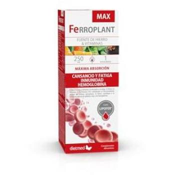 Concentrado de Frutas, Plantas y Miel Ferroplant Max 250ml - Suplemento Fuente de Hierro y Vitaminas Extra