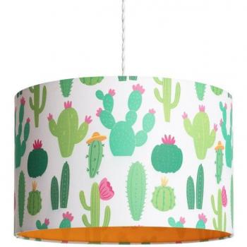 Lámpara Colgante Tela Kuiva Decorativa con Diseño Floral y Luz Ajustable