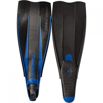 Aletas de buceo Cressi Free Frog unisex negro-azul con talón cerrado
