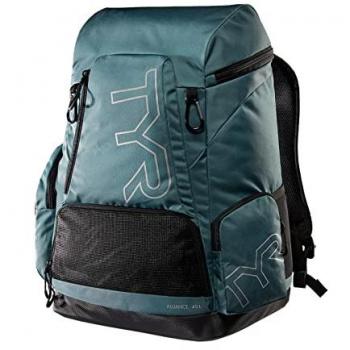 Mochila de natación TYR Alliance 45L Verde y Azul Claro/Negro