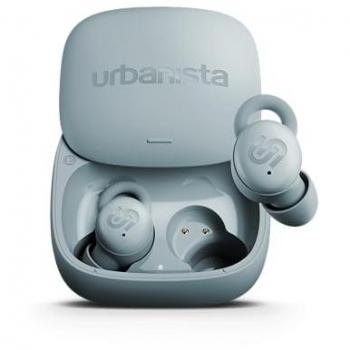 Auriculares Inalámbricos Urbanista Porto TWS Bluetooth 5.4 con Protección IPX4, Autonomía de 27h, Color Azul Tempestad