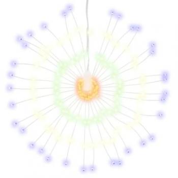 Luces de Navidad de Estrellas 140 LED Adornos Jardín 4 uds 17 cm Color Azul, Blanco cálido, Blanco frío