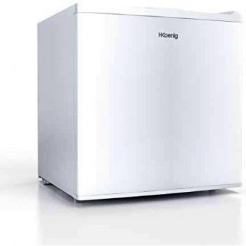 H.KOENIG Mini Congelador Vertical, 75 W, Capacidad de 34 litros, 51 cm de Altura, 2 Compartimientos, Silencioso 40 dB, Blanco FGW400