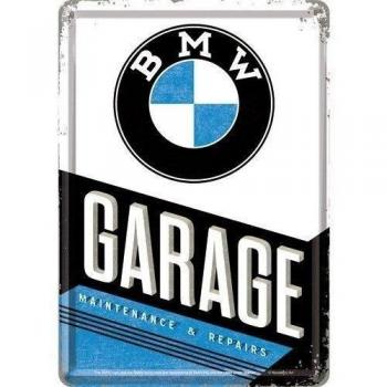Nostalgic-Art 10291 BMW Garage Chapa Postal, 10 x 14 cm