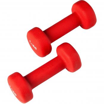 Ultrasport 331100000030 - Pesas gimnásticas de goma, 2 x 2 kg