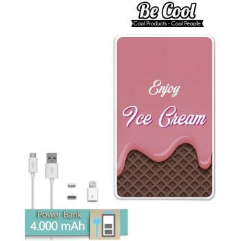 Becool® - Batería Externa Power Bank 4000 mah + Gratis 1 cable USB-MicroUsb