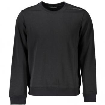Calvin Klein XL Sleek Black Crew Neck Sweatshirt for Men