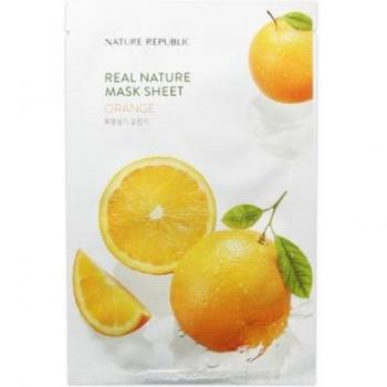 Nature Republic Real Nature Orange Moisturizing Sheet Mask with Brightening Effect 23ml