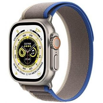 Apple Watch Ultra Titanium Cellular 49mm (Trail Loop Blau Grau) S M