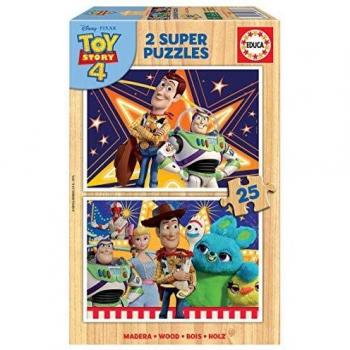 Educa Toy Story 4 2 Puzzles de 25 Piezas, multicolor