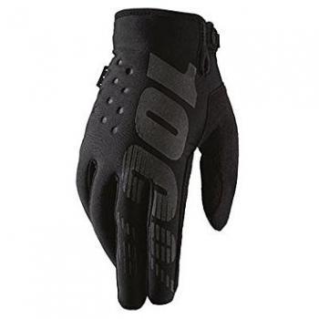 Desconocido 100% Brisker-Noir-S Briker-Guantes de frío, Unisex Adulto, Negro, Small