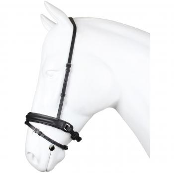 Horka sueco muserola, negro/plata, doble