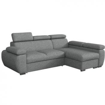 Sofá Rinconero Columbus 132 con Función de Descanso y Caja de Ropa de Cama, 255x170x85cm