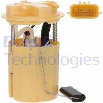 Bomba de combustible DELPHI FG2410-12B1, tipo eléctrica, compatible con varios modelos de vehículos, presión máxima de 3.5 bar, caudal de hasta 120 litros por hora, incluye filtro integrado y conectores