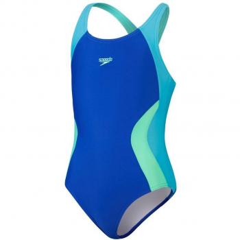 Bañador de niña de natación Speedo Colourblock Spiritback