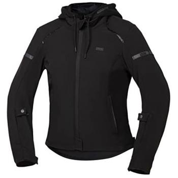 iXS Chaqueta de Moto Mujer Classic SO Negra - Chaqueta textil de motocicleta para damas, color negro, talla XS