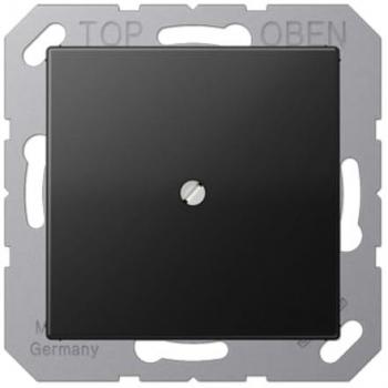 JUNG A-Range Graphite Black Matte Central Cover Plate with Cable Entry