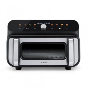 Freidora de Aire Digital Flama 678FL, 10 Litros, 1400W, con Parrilla para Pizza