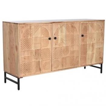 Aparador Home ESPRIT Marrón Negro 145 x 40 x 80 cm