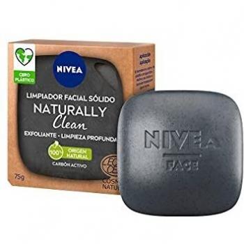 NIVEA LIMPIADOR FACIAL SOLIDO NATURALLY CARBON 75 GRS
