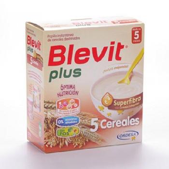Blevit - Papilla 5 Cereales Superfibra Blevit Plus 600 gr 5m+