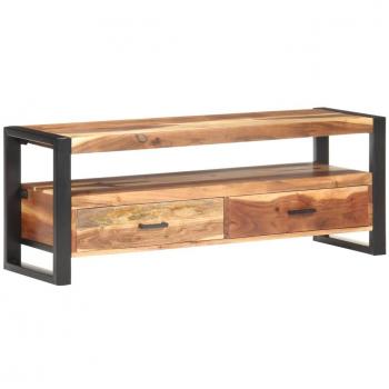 vidaXL TV Cabinet 120x35x45 cm Solid Wood with Honey Finish