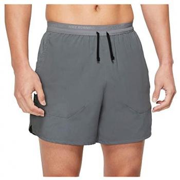 Nike Pantalones Cortos Dri-FIT Stride 5 Smoke Grey/Black/Reflective, Talla XXL