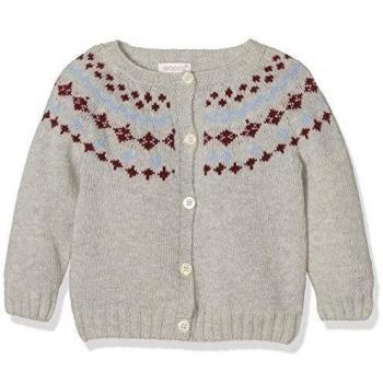 Gocco Jaquard, Chaquetas para Bebés, Gris Claro Melange, 6/9