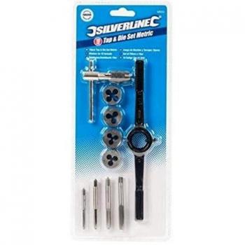 Silverline MS53 - Machos y terrajas métricas, 10 pzas