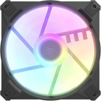 DarkFlash CX6 Ventilador ARGB PWM de 120 mm RGB direccionable (Negro)
