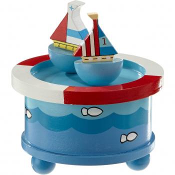 Music Box World 43804 - Caja de música con diseño de veleros