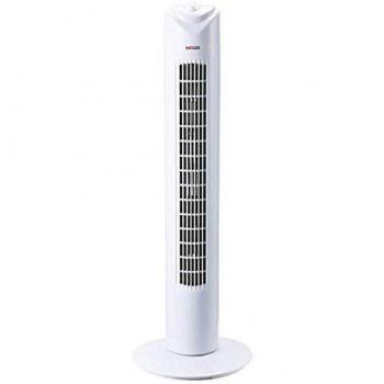 HAEGER TOWER FAN - Ventilador de Torre con 45W de potencia, 3 velocidades - temporizador 60 minutos, oscilación 90º, motor alta durabilidad 100% cobre, funcionamiento silencioso