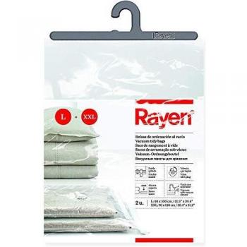 Rayen - Bolsas al vacío para ropa. Fundas de almacenaje de ropa al vacio. Pack de 2 bolsas