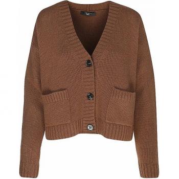 Max Mara Stylish Cardigan for Women, Brown, Size: XS
