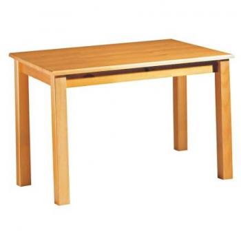 Mesa de Comedor Fija de Pino Macizo, Serie Canet, Color Miel, Medidas 73x120x80 cm, Robusta y Duradera