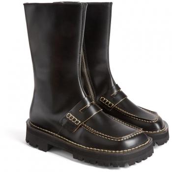 CAMPERLAB Eki Ankle Boots for Women - Black, Size 40, Smooth Leather