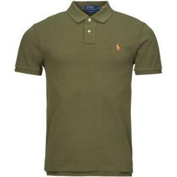 Polo Ralph Lauren Slim Fit Cotton Basic Mesh Men's Polo Shirt in Green