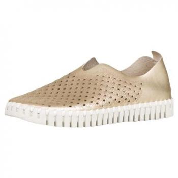 Zapatos Sport Ilse Jacobsen Tulip 3576 Textiles Elegantes en Color Platino