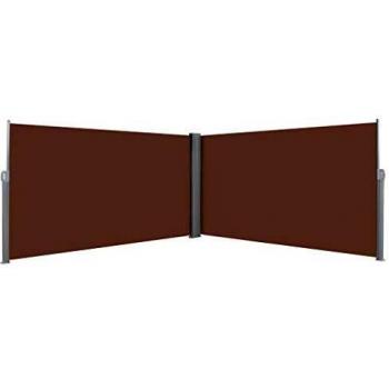 vidaXL Toldo Lateral Retráctil 160x600 cm Marrón Sombrilla Terraza Jardín Casa