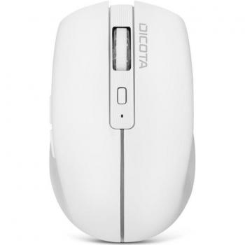 Ratón Bluetooth DICOTA Notebook Ambidextro Inalámbrico 1600 DPI Blanco